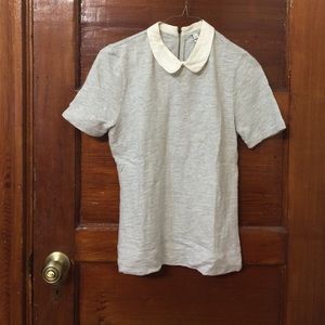 J-Crew Silk-color shirt.