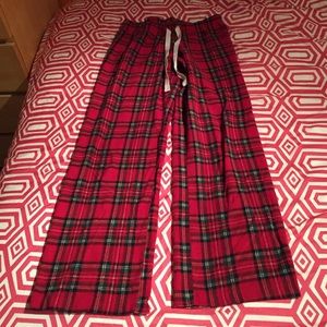 Red Plaid Fleece Pajamas