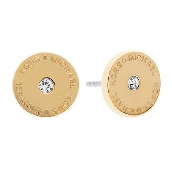 Michael Kors Jewelry - Michael Kors Status Logo Pavé Stud Earrings
