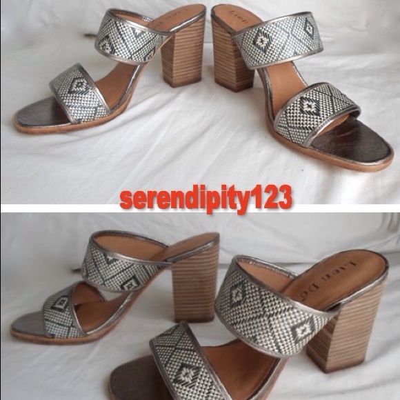 Anthropologie SOL MULES - 9M - Silver - NEW - Picture 2 of 4