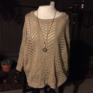 3/4 sleeve fashion sweater