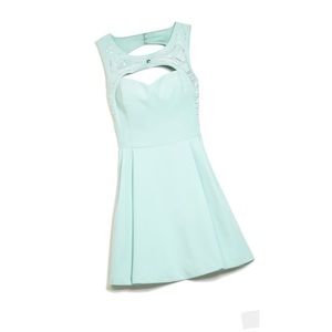 Mint green Guess Cocktail Dress with Rinetones