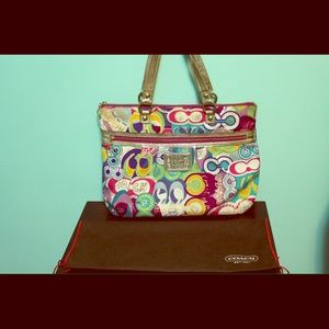 Colorful Coach Tote Bag