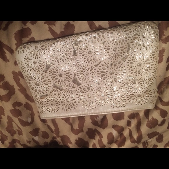 Sephora Lace and gold makeup purse.