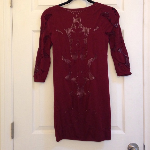 💥sold💥Free People mesh insert tunic dress - Picture 3 of 4