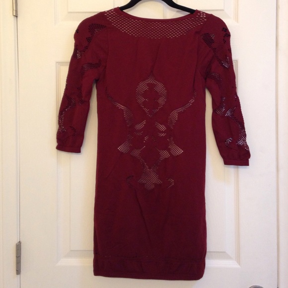 💥sold💥Free People mesh insert tunic dress - Picture 4 of 4