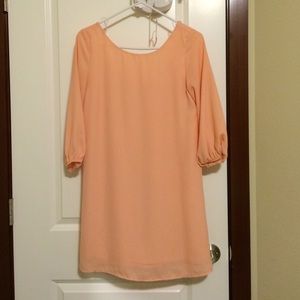 Peach Bow Dress