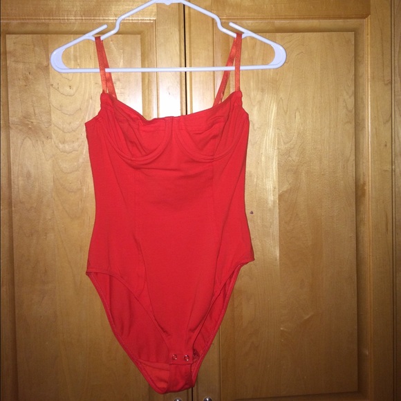 American Apparel Cotton Spandex Bra Bodysuit
