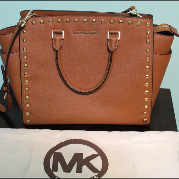 *SOLD* Michael Kors Selma Studded Satchel
