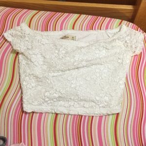 White XS Hollister crop top