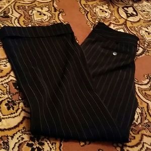 Brand new Spiegel black w/ white stripes slacks,