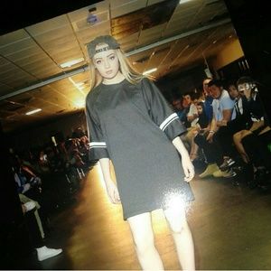 Grey 3/4 Sleeve Dress
