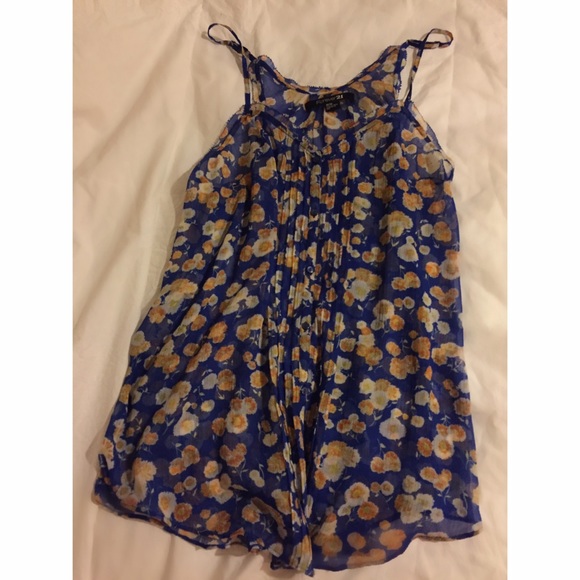 Sheer spaghetti strap shirt