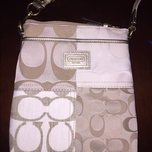 Coach Patchwork Crossbody in Gold Multi
