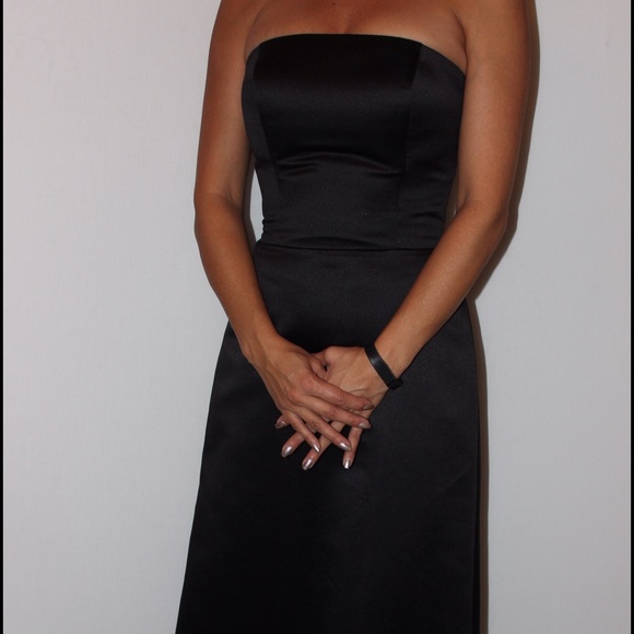 Bill Levkoff Classics black formal strapless sz6