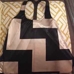 Women's Cream and Black shirt