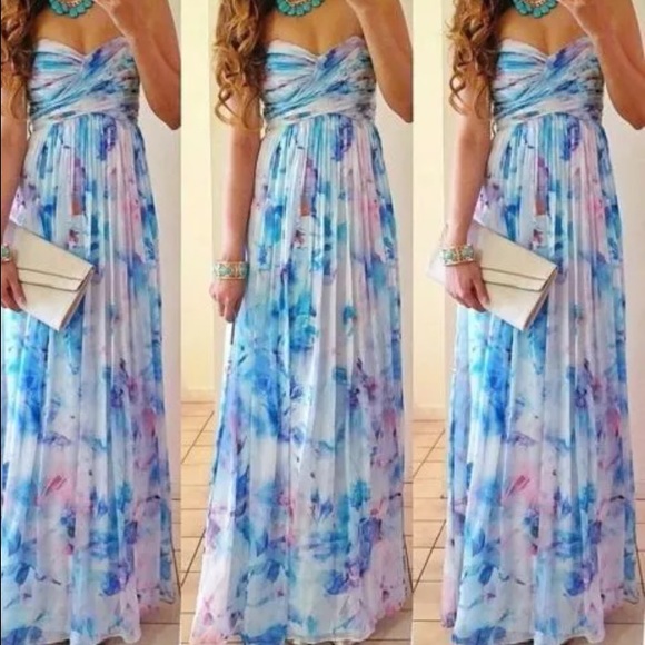 Summer boho long summer dress