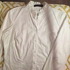 The Limited white button down shirt