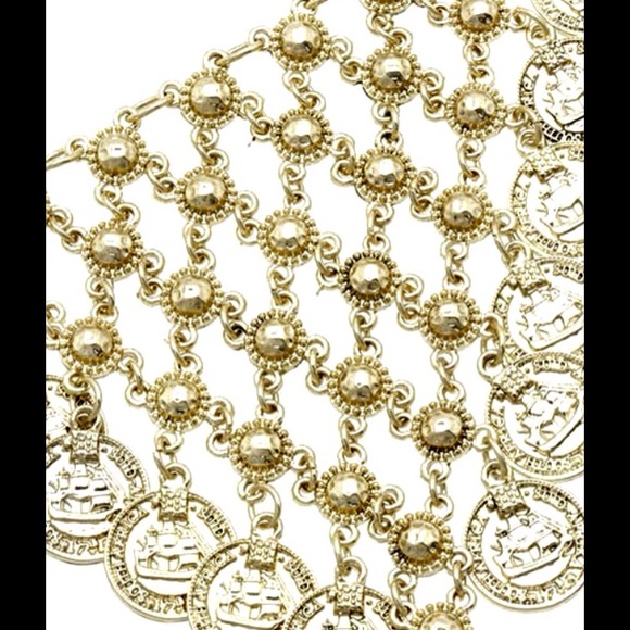 BRACELET WITH CONNECTED RING CHAIN - Picture 2 of 2