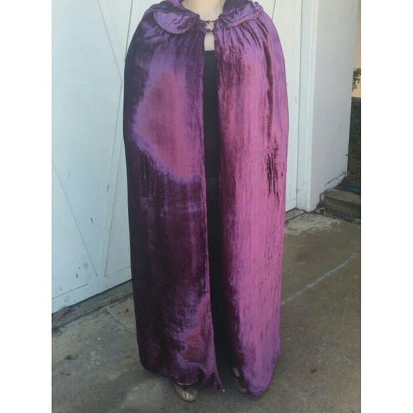 Royal Purple Velvet Cape