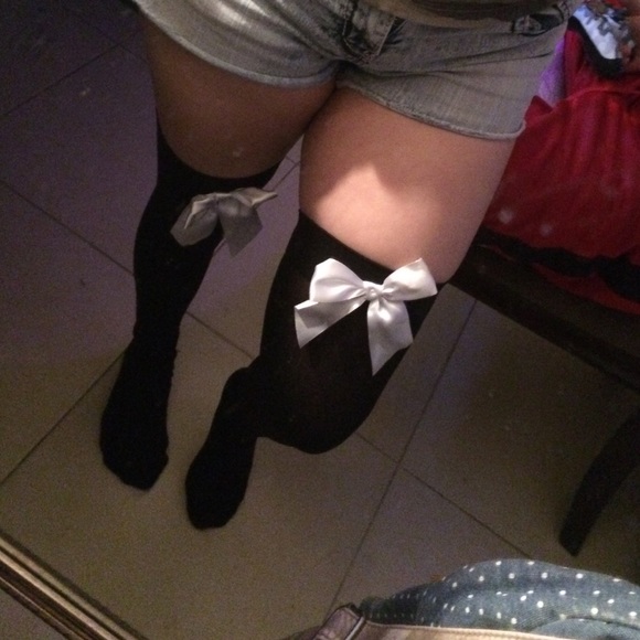 Tights with cute white bow - Picture 4 of 4