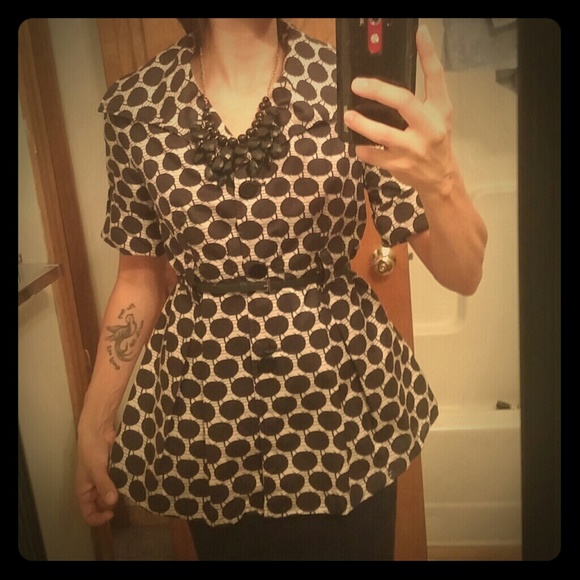 Light dressy polka dot jacket
