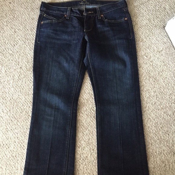 Dark denim jeans