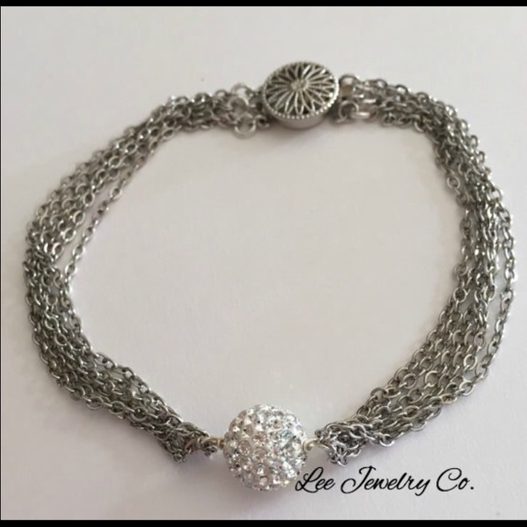 Silver bracelet, chain bracelet, - Picture 1 of 1