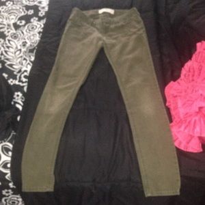 Hollister army green jeans