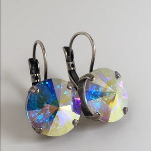 14mm Swarovski element earrings