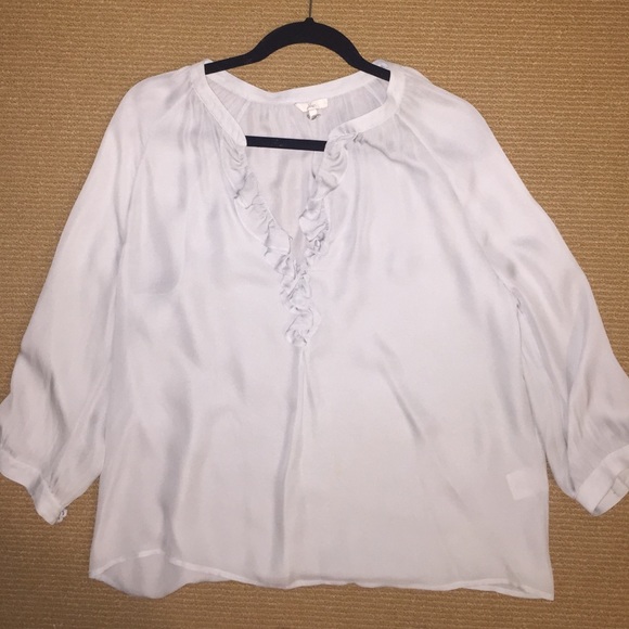 Joie silk three-quarter length blouse size S