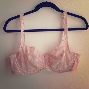 Pink & Gold Lace Bra
