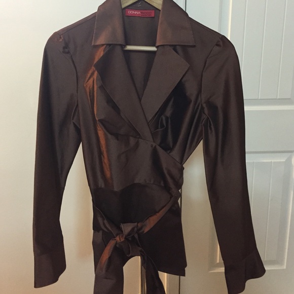 Brown shimmery top - Picture 1 of 4