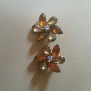 Vintage clip on earrings