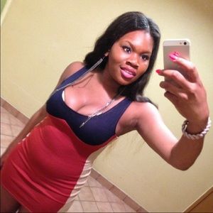 Color block bodycon dress