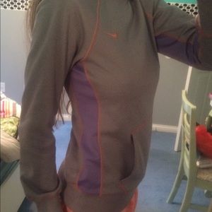 Purple Nike Dri Fit sweatshirt