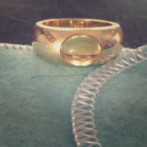 18k Tiffany & Co Citrine Cabochon Ring