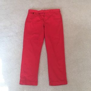 Ralph Lauren Red Capris