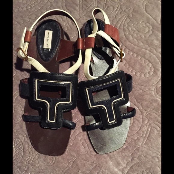Marc Jacobs multi color leather sandals