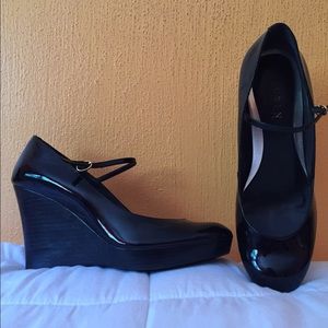 Black Ralph Lauren Wedges (price negotiable!)