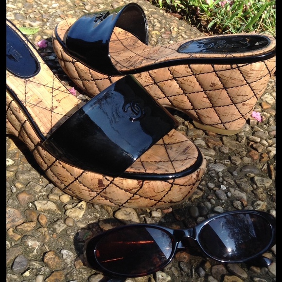 CHANEL Shoes - 🚫🚫🚫SOLD🚫🚫🚫🚫CHANEL Cork Wedges LIKE NEW