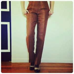 High waisted linen pants