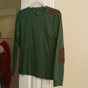 Ralph Lauren Soft green t shirt w Sade patches