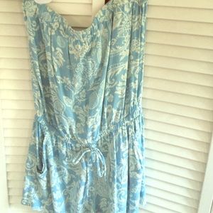 Adorable Pale Blue Strapless Romper 💙