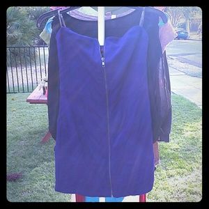 Purple tube top style club dress