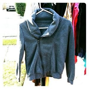 Grey collared sweater