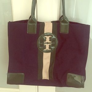 Tory Burch Ella Stripe Tote