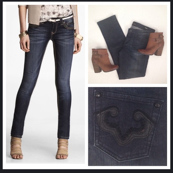 Express Rerock Jeans Skinny Size 8 Denim