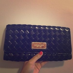 Michael Kors woven clutch