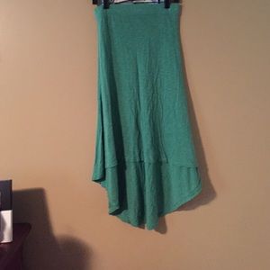 Teal high low skirt!
